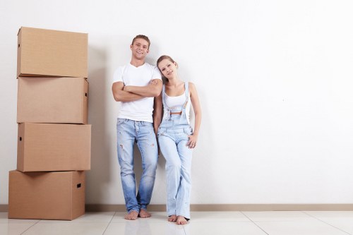 Removal team planning a house move in Swiss Cottage