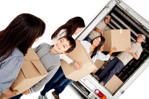 Local man and van loading furniture in Swiss Cottage