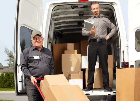 Secure Removal Van Swiss Cottage payment area illustration