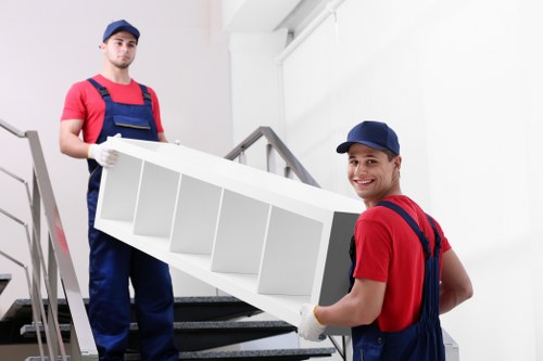 Moving checklist and packed household items prepared for relocation
