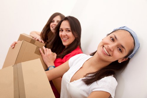 Swiss Cottage moving van prepared for relocation