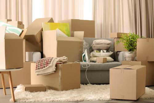 Removal van transport for domestic and business belongings
