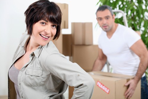 Professional removal van service in Swiss Cottage streets